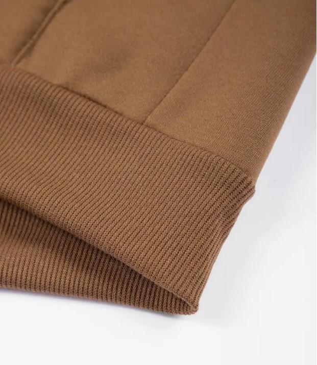 2 Pcs Men's Fleece Plain Zipper