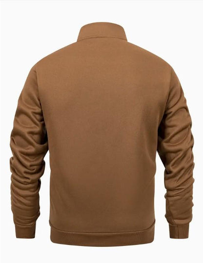 2 Pcs Men's Fleece Plain Zipper
