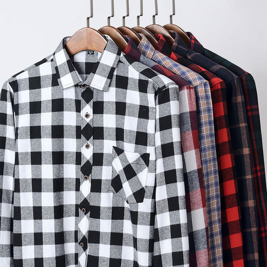 Brushed plain shirt 2025 for men