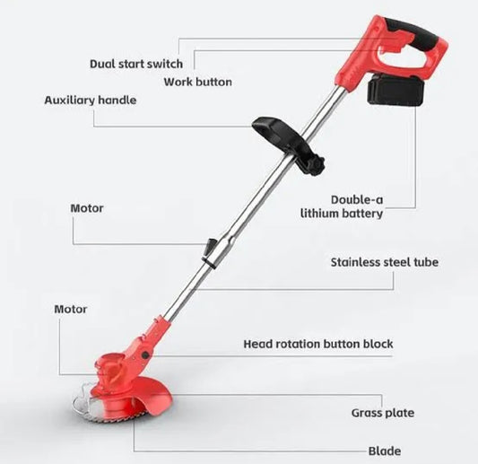 Cordless grass cutting Machine