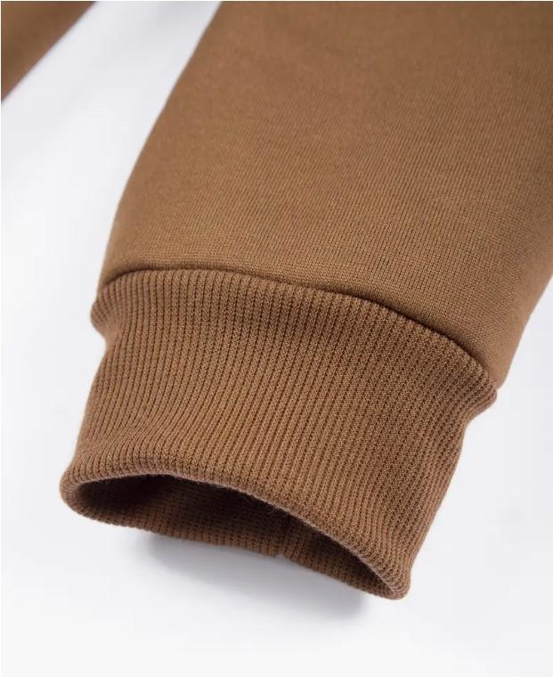 2 Pcs Men's Fleece Plain Zipper