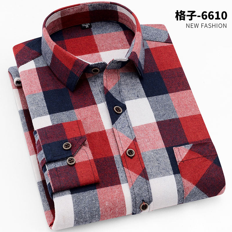 Brushed plain shirt 2025 for men