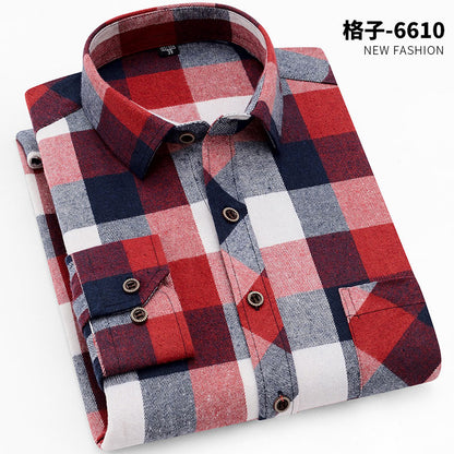 Brushed plain shirt 2025 for men