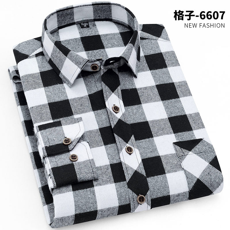 Brushed plain shirt 2025 for men