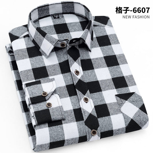 Brushed plain shirt 2025 for men